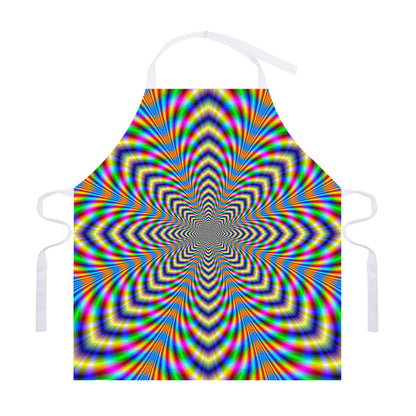 Octagonal Psychedelic Optical Illusion Adjustable Apron