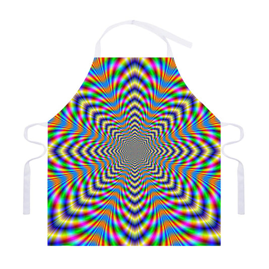 Octagonal Psychedelic Optical Illusion Adjustable Apron