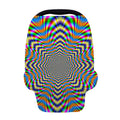 Octagonal Psychedelic Optical Illusion Baby Seat Cover
