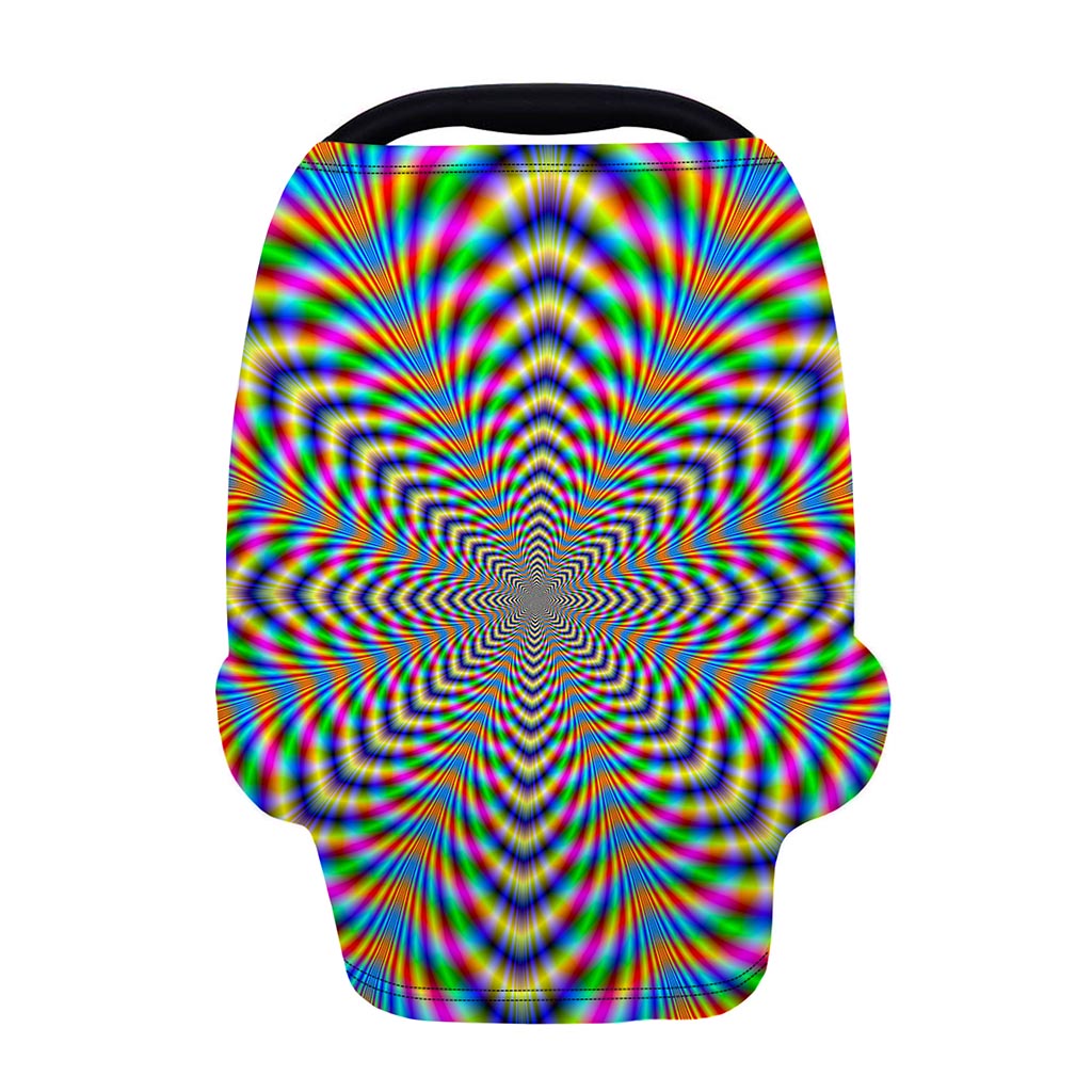 Octagonal Psychedelic Optical Illusion Baby Seat Cover