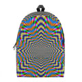 Octagonal Psychedelic Optical Illusion School Backpack