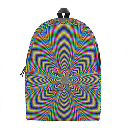 Octagonal Psychedelic Optical Illusion Backpack