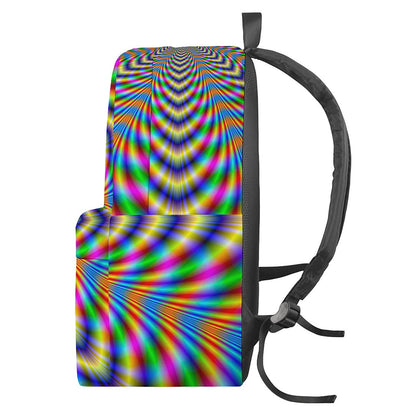 Octagonal Psychedelic Optical Illusion Backpack