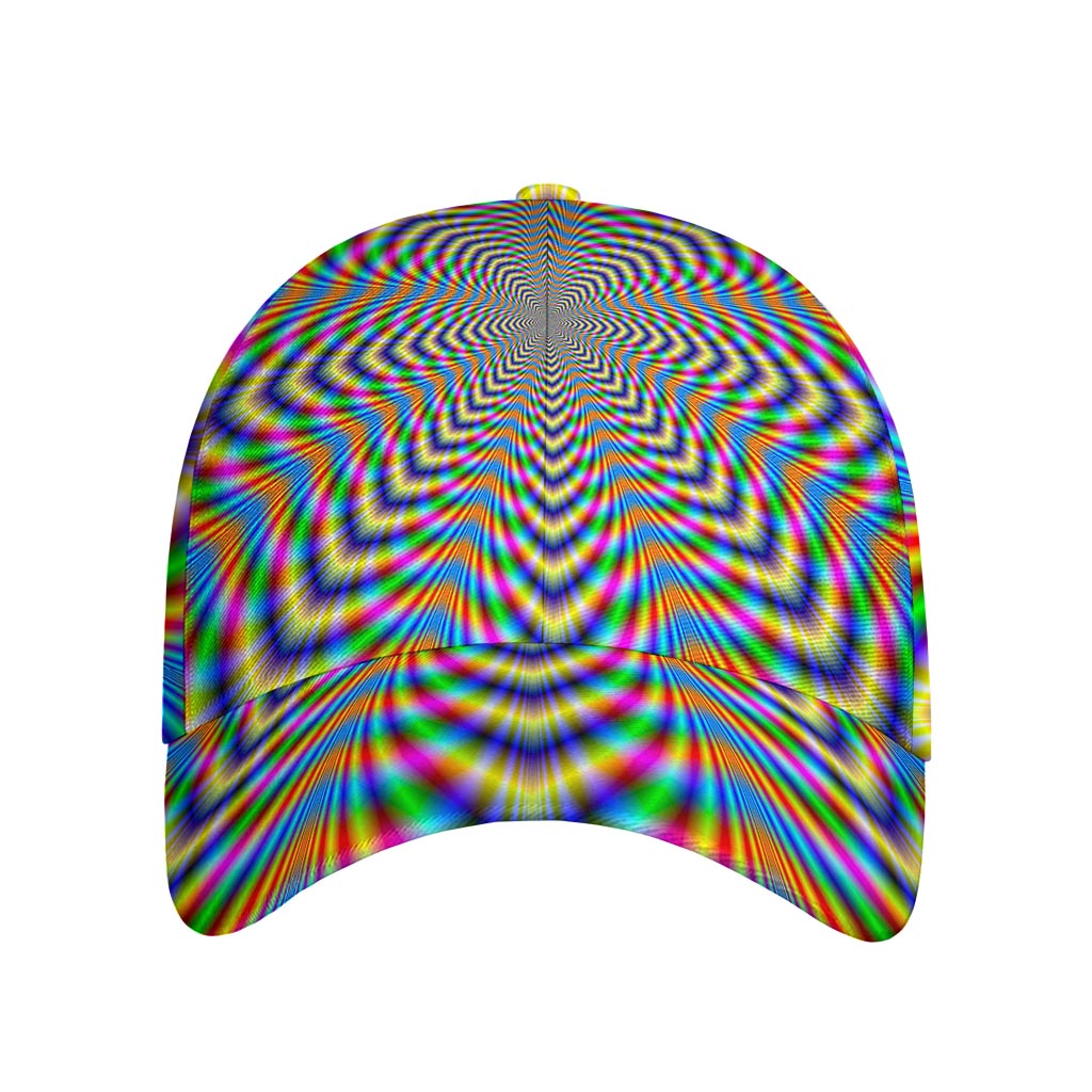 Octagonal Psychedelic Optical Illusion Baseball Cap