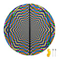 Octagonal Psychedelic Optical Illusion Basketball