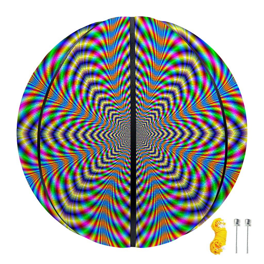 Octagonal Psychedelic Optical Illusion Basketball