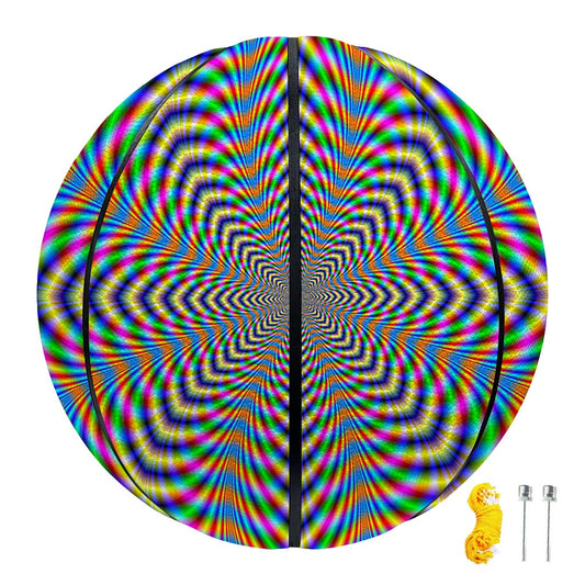 Octagonal Psychedelic Optical Illusion Basketball