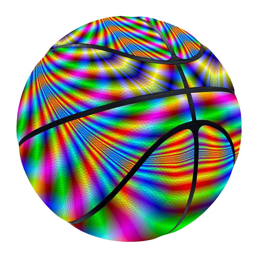Octagonal Psychedelic Optical Illusion Basketball