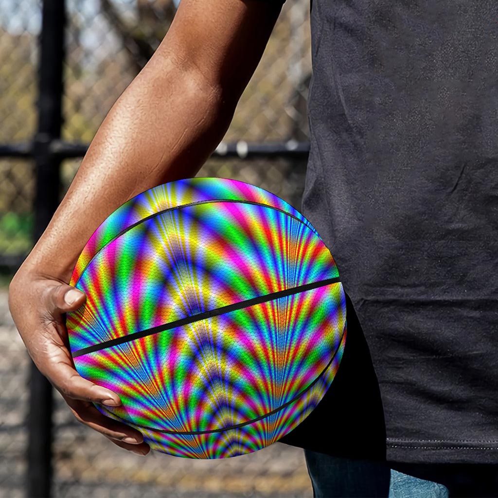 Octagonal Psychedelic Optical Illusion Basketball