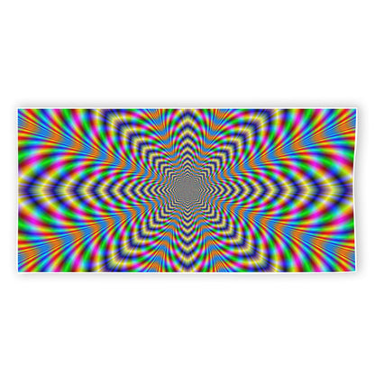 Octagonal Psychedelic Optical Illusion Beach Towel