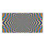 Octagonal Psychedelic Optical Illusion Beach Towel