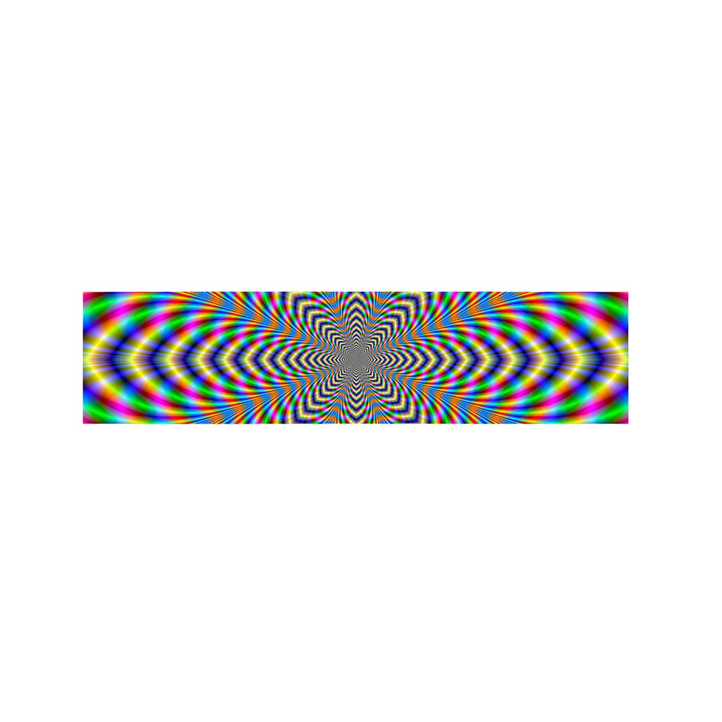 Octagonal Psychedelic Optical Illusion Bed Runner