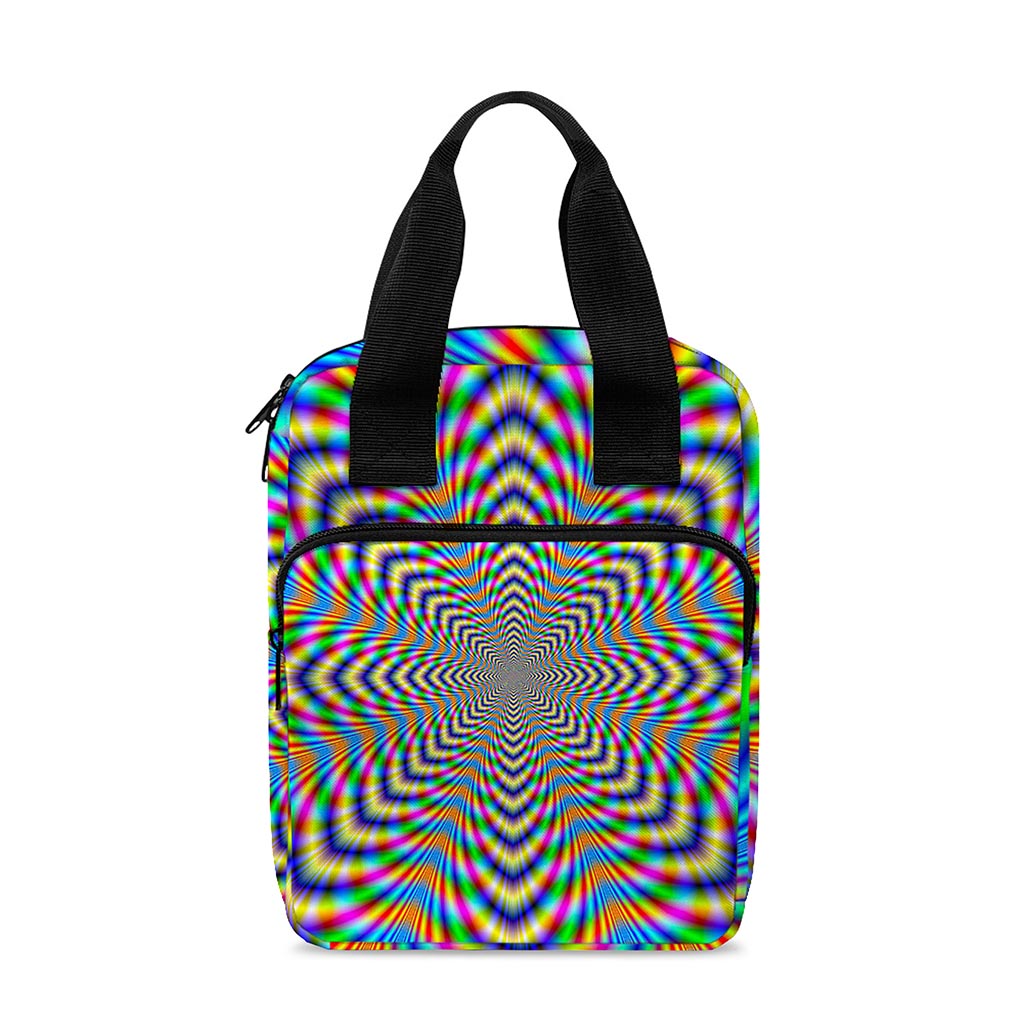 Octagonal Psychedelic Optical Illusion Bible Tote Bag