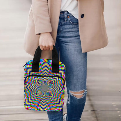 Octagonal Psychedelic Optical Illusion Bible Tote Bag