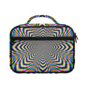 Octagonal Psychedelic Optical Illusion Briefcase Bible Bag