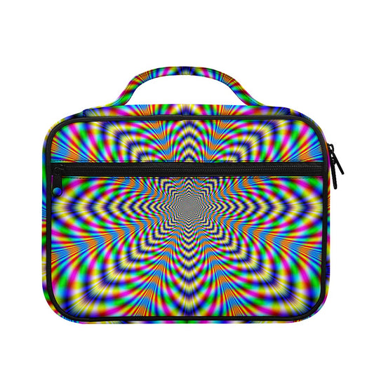 Octagonal Psychedelic Optical Illusion Briefcase Bible Bag