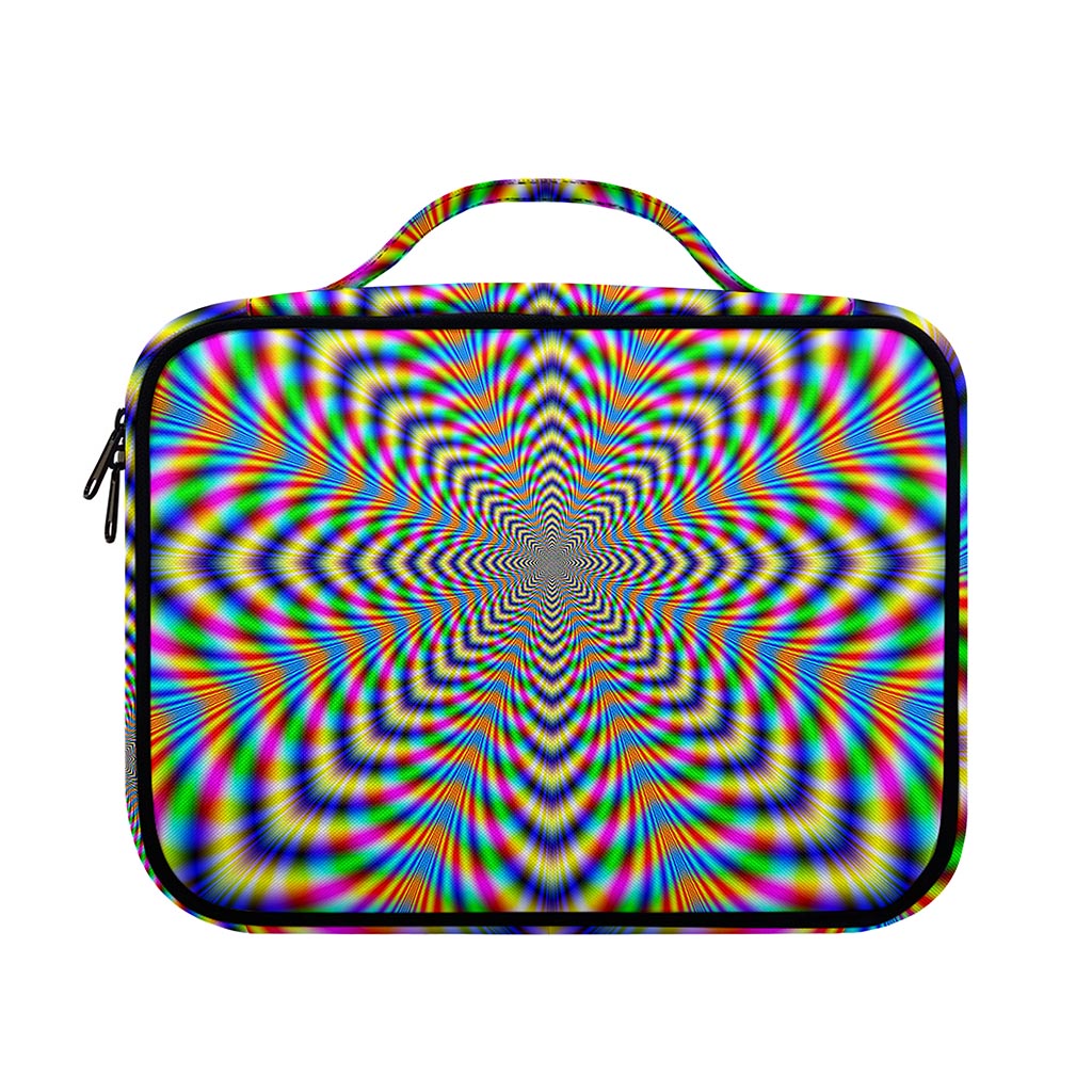 Octagonal Psychedelic Optical Illusion Briefcase Bible Bag