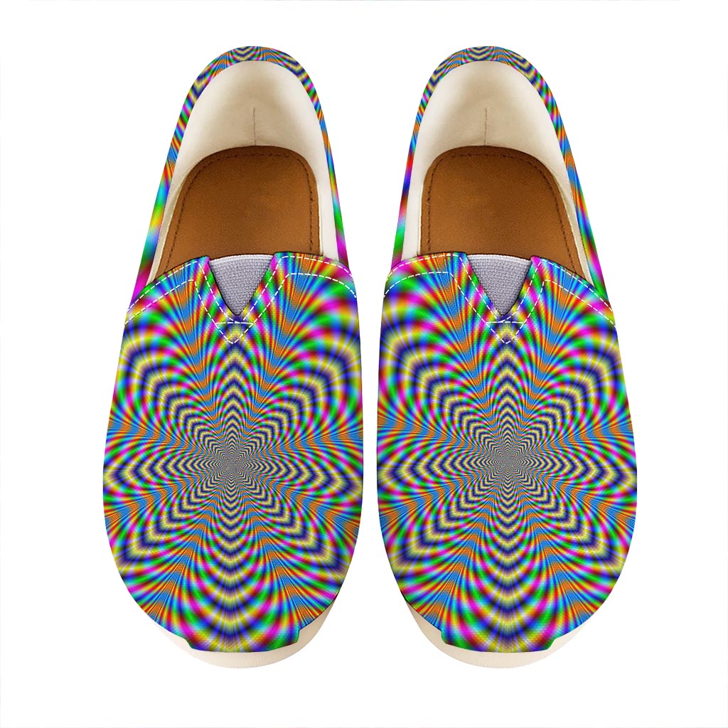 Octagonal Psychedelic Optical Illusion Casual Shoes