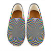 Octagonal Psychedelic Optical Illusion Casual Shoes