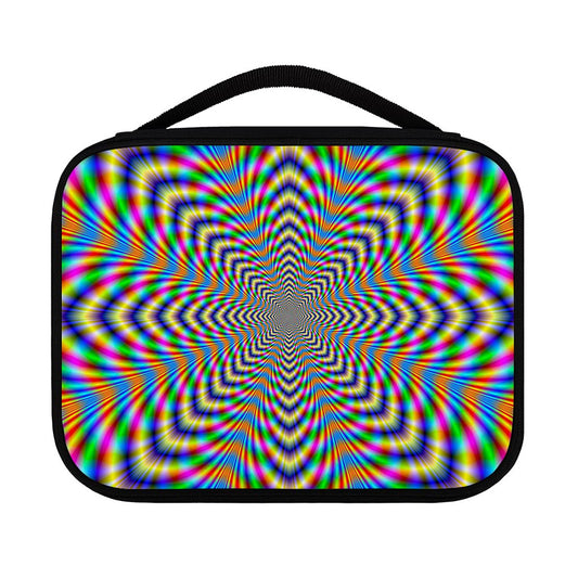 Octagonal Psychedelic Optical Illusion Classic Bible Case