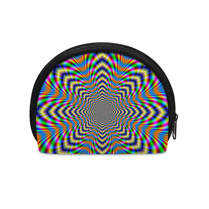 Octagonal Psychedelic Optical Illusion Coin Purse