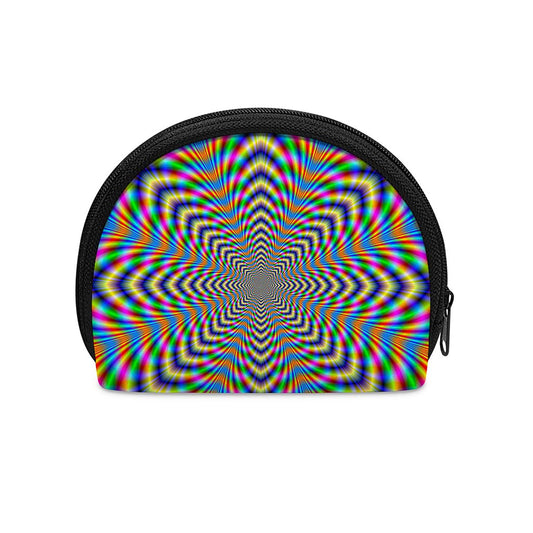 Octagonal Psychedelic Optical Illusion Coin Purse