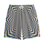 Octagonal Psychedelic Optical Illusion Cotton Shorts