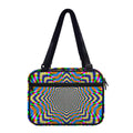 Octagonal Psychedelic Optical Illusion Double Strap Bible Bag