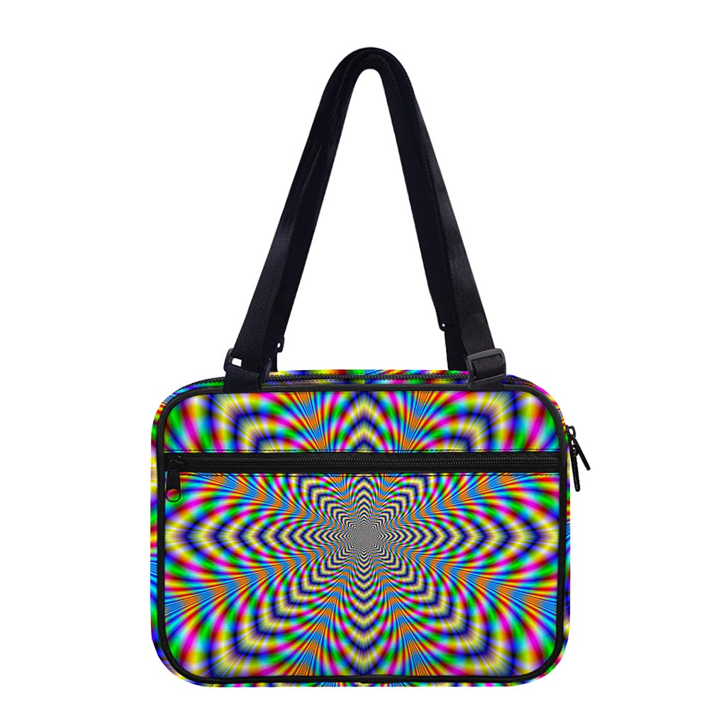 Octagonal Psychedelic Optical Illusion Double Strap Bible Bag