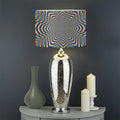Octagonal Psychedelic Optical Illusion Drum Lamp Shade