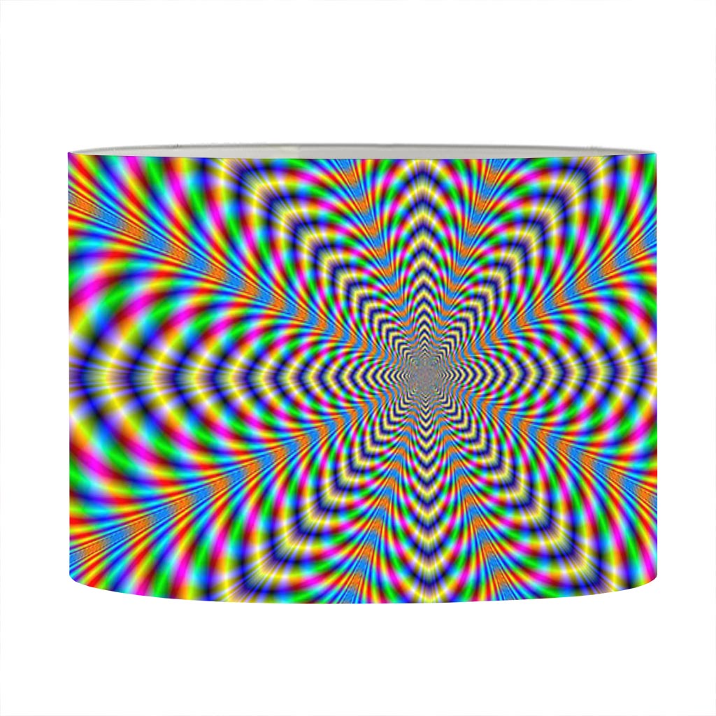 Octagonal Psychedelic Optical Illusion Drum Lamp Shade