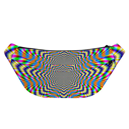 Octagonal Psychedelic Optical Illusion Fanny Pack