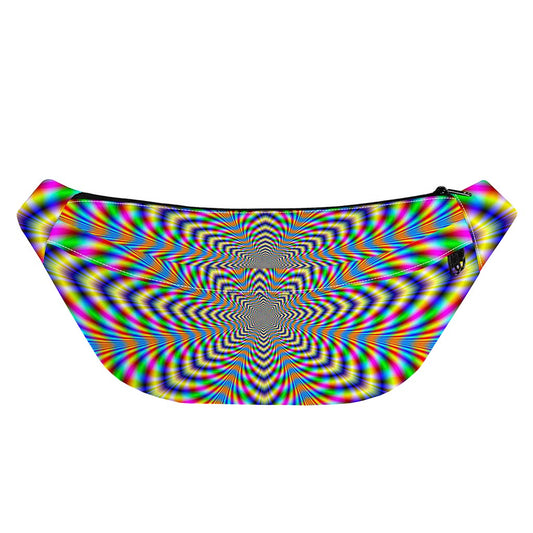 Octagonal Psychedelic Optical Illusion Fanny Pack