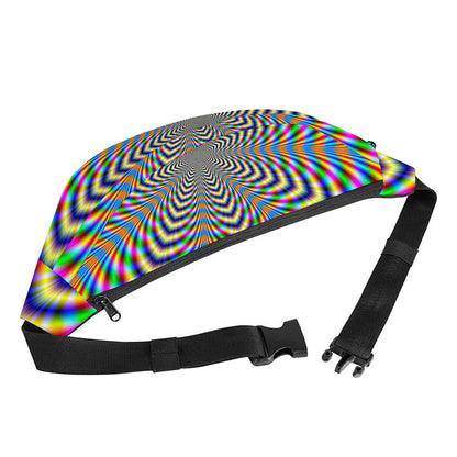 Octagonal Psychedelic Optical Illusion Fanny Pack