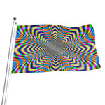 Octagonal Psychedelic Optical Illusion Flag