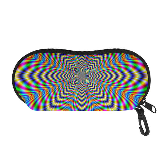 Octagonal Psychedelic Optical Illusion Glasses Case