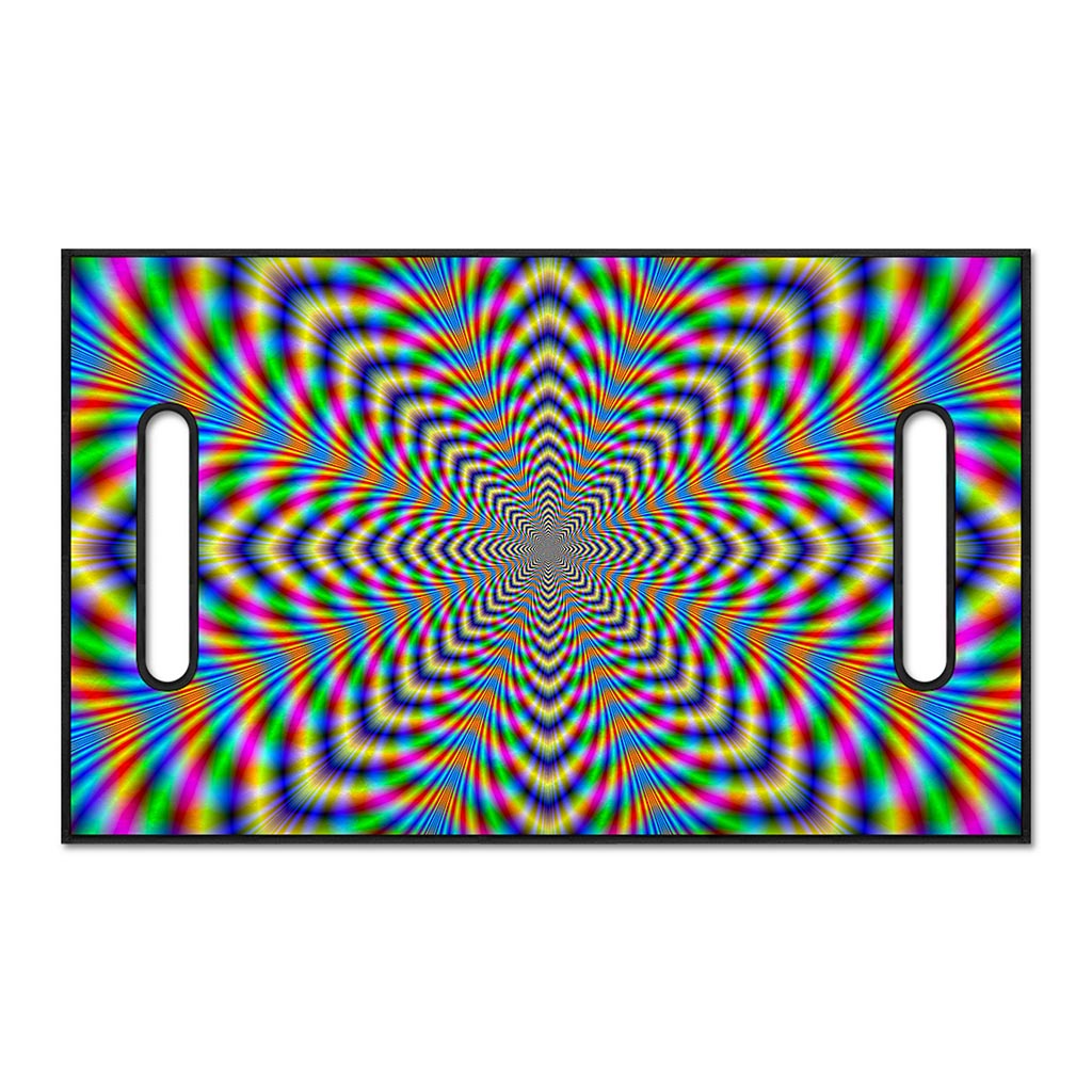 Octagonal Psychedelic Optical Illusion Golf Cart Seat Cover