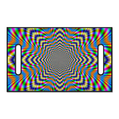 Octagonal Psychedelic Optical Illusion Golf Cart Seat Cover