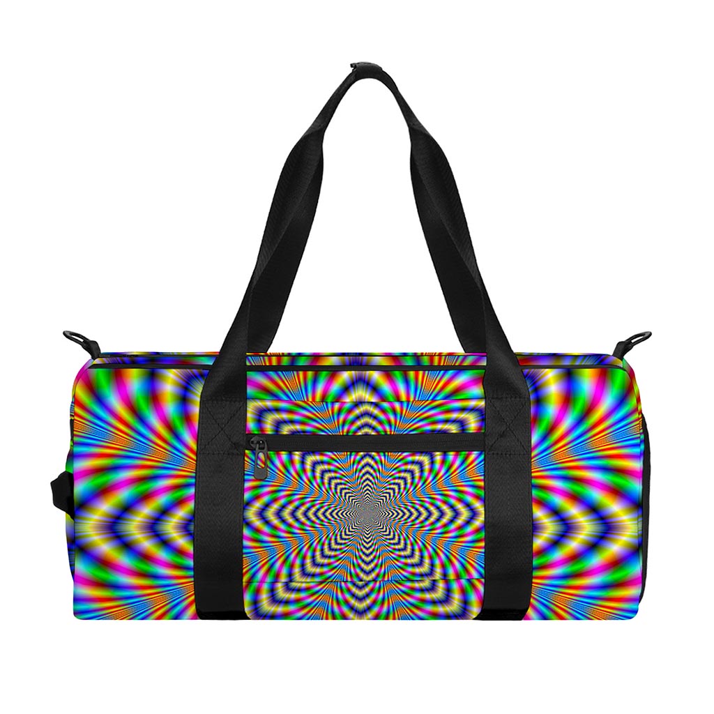 Octagonal Psychedelic Optical Illusion Gym Bag