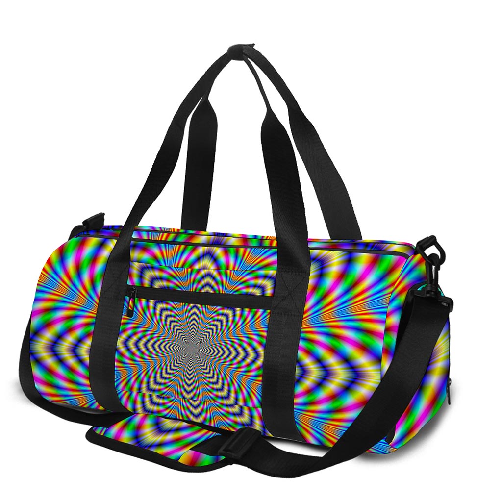 Octagonal Psychedelic Optical Illusion Gym Bag