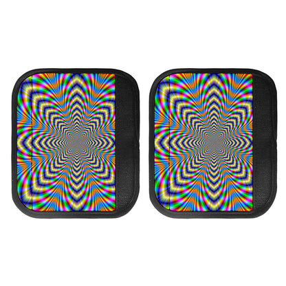 Octagonal Psychedelic Optical Illusion Handle Covers