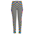 Octagonal Psychedelic Optical Illusion High-Waisted Pocket Leggings