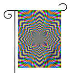 Octagonal Psychedelic Optical Illusion House Flag