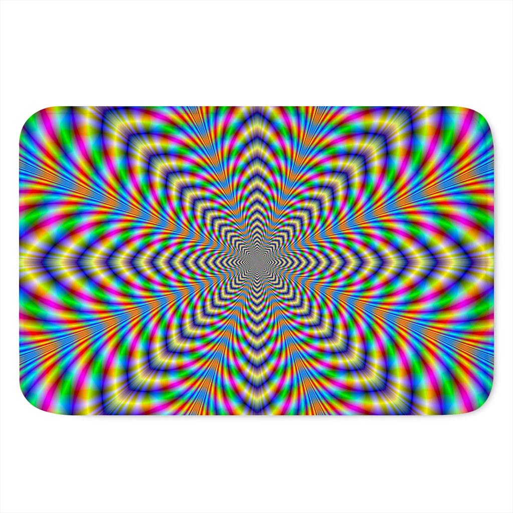 Octagonal Psychedelic Optical Illusion Indoor Door Mat