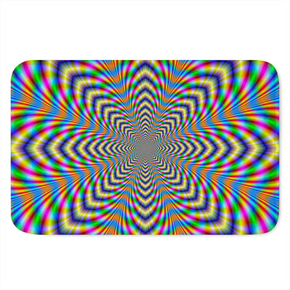 Octagonal Psychedelic Optical Illusion Indoor Door Mat