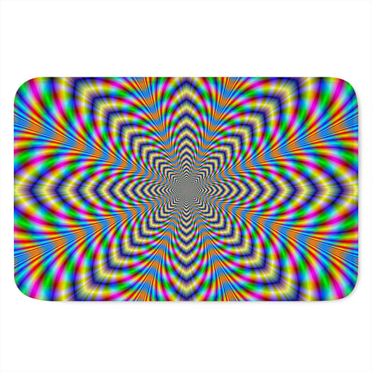 Octagonal Psychedelic Optical Illusion Indoor Door Mat