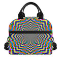 Octagonal Psychedelic Optical Illusion Insulated Lunch Bag