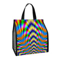 Octagonal Psychedelic Optical Illusion Insulated Lunch Tote