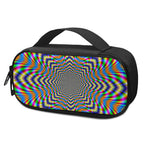 Octagonal Psychedelic Optical Illusion Insulin Cooler Travel Case