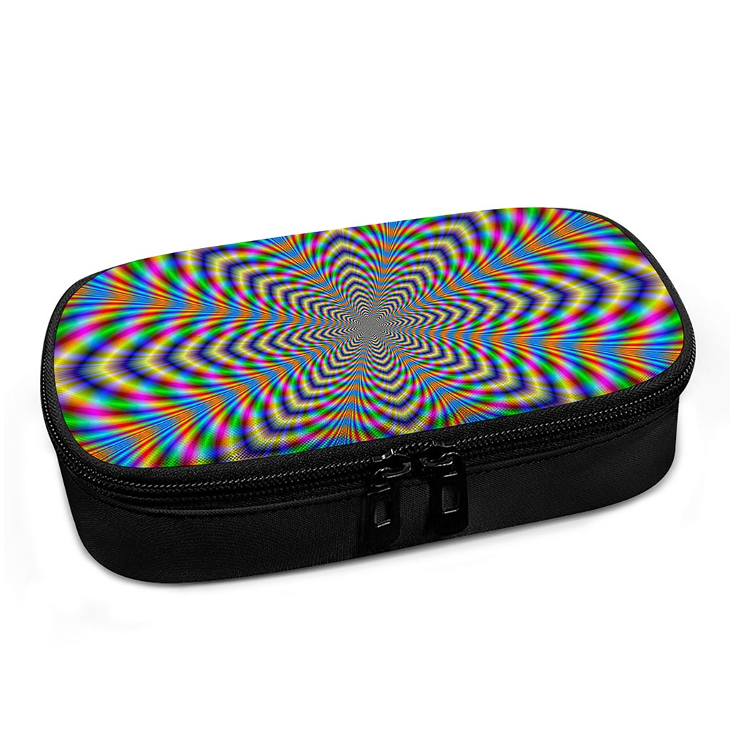 Octagonal Psychedelic Optical Illusion Insulin Cooler Travel Case
